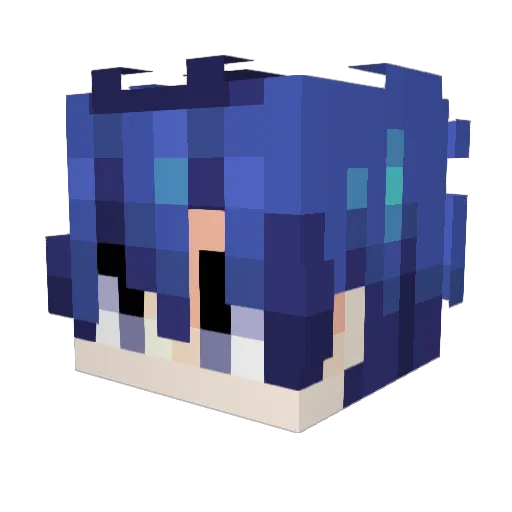 butteryacid Minecraft avatar head, 3D render