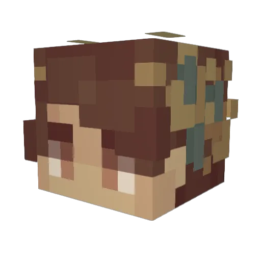 butterysphere Minecraft avatar head, 3D render