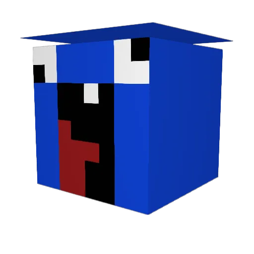 buttfish123 Minecraft avatar head, 3D render