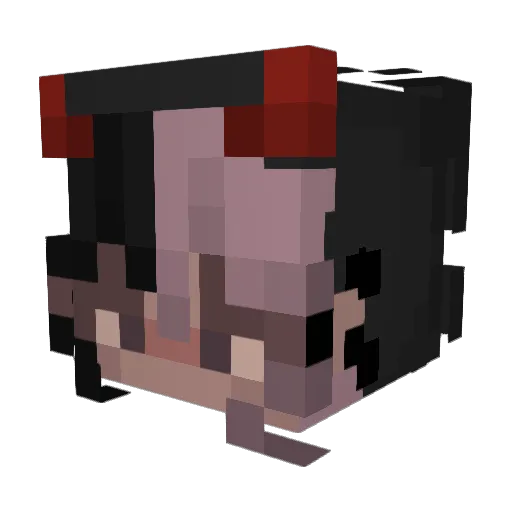 buttons20111 Minecraft avatar head, 3D render