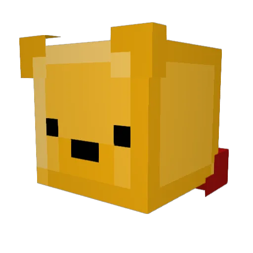 buttrmlk Minecraft avatar head, 3D render