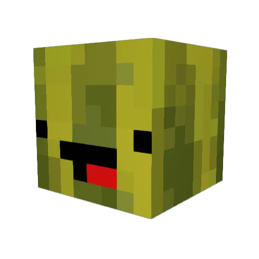 buttscruncher Minecraft avatar head, 3D render