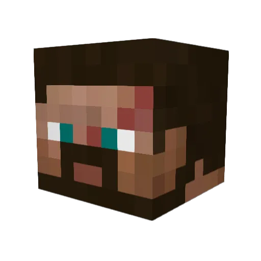 butu12 Minecraft avatar head, 3D render