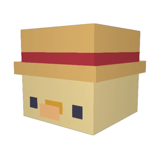 butwkotach Minecraft avatar head, 3D render