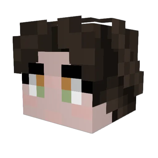 butzeli Minecraft avatar head, 3D render