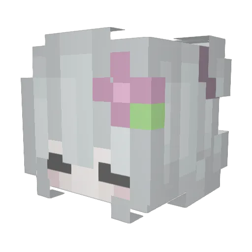 buuijo Minecraft avatar head, 3D render