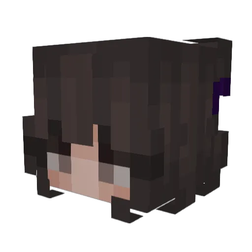 buuk Minecraft avatar head, 3D render