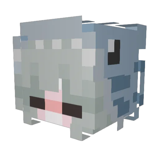 buum22 Minecraft avatar head, 3D render