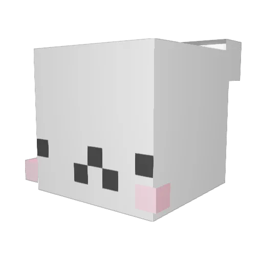 buunnnnny Minecraft avatar head, 3D render