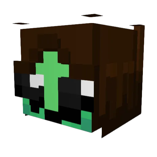 buurdiee Minecraft avatar head, 3D render