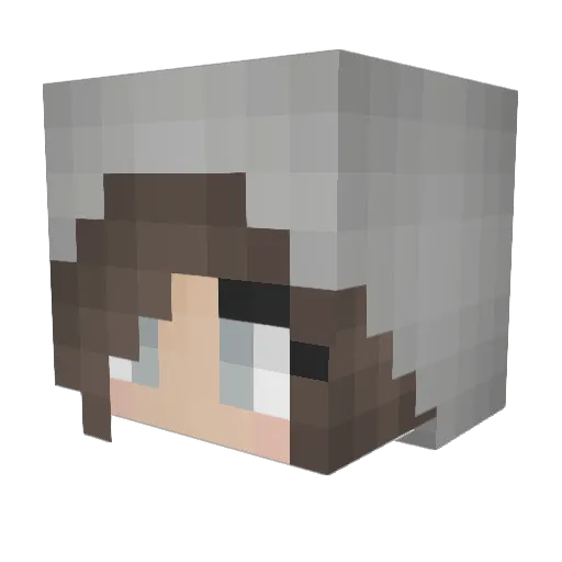 buutercup Minecraft avatar head, 3D render