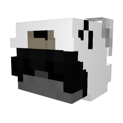 buvt Minecraft avatar head, 3D render