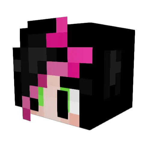 buwnnii Minecraft avatar head, 3D render