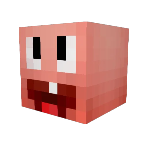 buxiandeyu Minecraft avatar head, 3D render