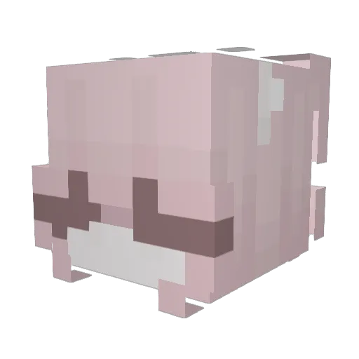 buxn Minecraft avatar head, 3D render