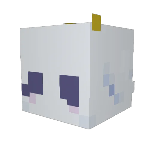 buygildad Minecraft avatar head, 3D render