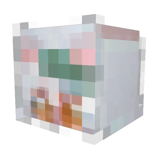 buyuy Minecraft avatar head, 3D render