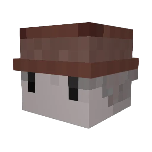 buzbag Minecraft avatar head, 3D render