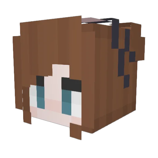 buzochka Minecraft avatar head, 3D render