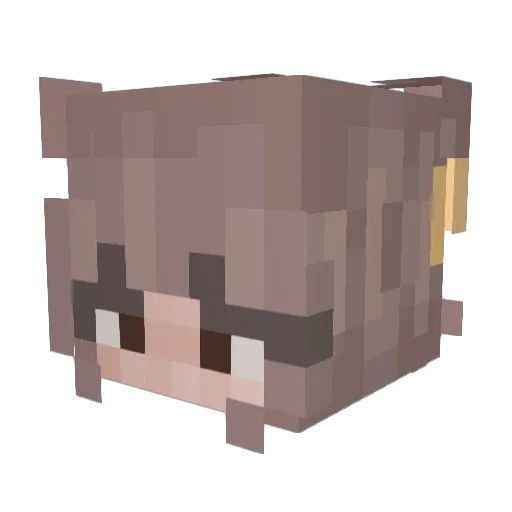 buzybeebee Minecraft avatar head, 3D render