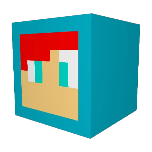 buzz151 Minecraft avatar head, 3D render