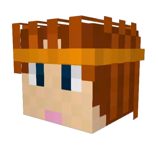 buzzbean11 Minecraft avatar head, 3D render