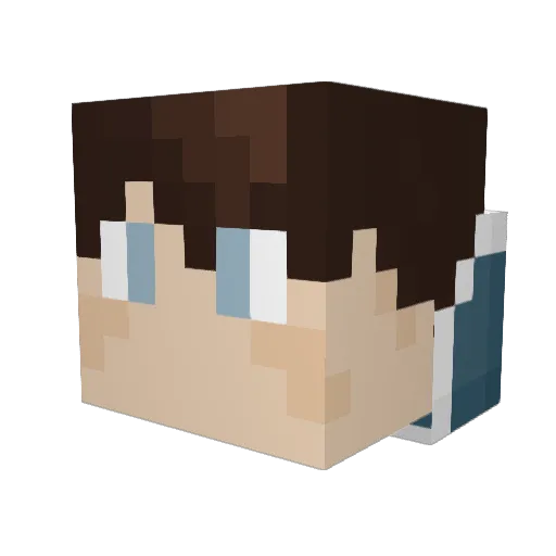 buzzboy10 Minecraft avatar head, 3D render