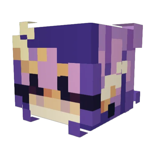 buzzbuzzbabybee Minecraft avatar head, 3D render