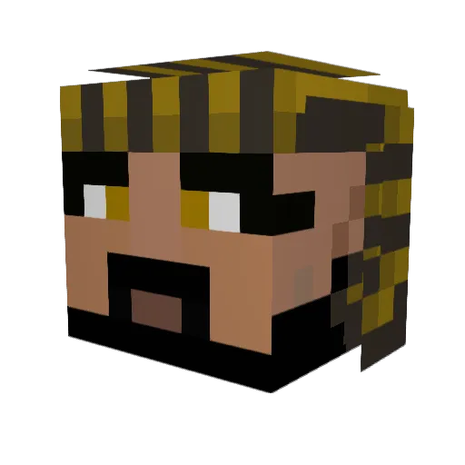 buzzcut94 Minecraft avatar head, 3D render