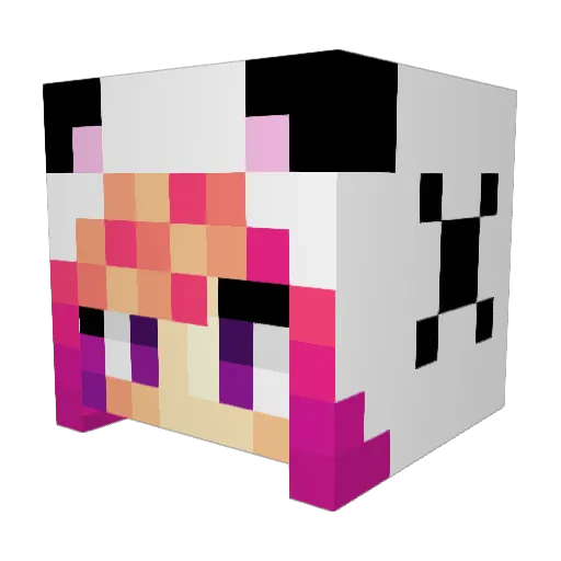 buzziloo Minecraft avatar head, 3D render