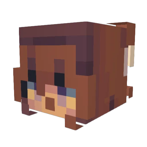 buzzy_bee2 Minecraft avatar head, 3D render