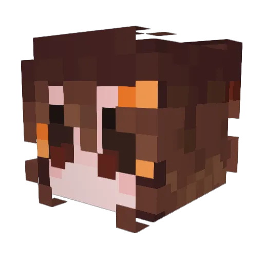 buzzylimbs Minecraft avatar head, 3D render