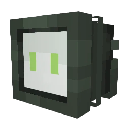 buzzyyb Minecraft avatar head, 3D render