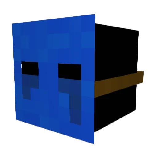 bvai Minecraft avatar head, 3D render