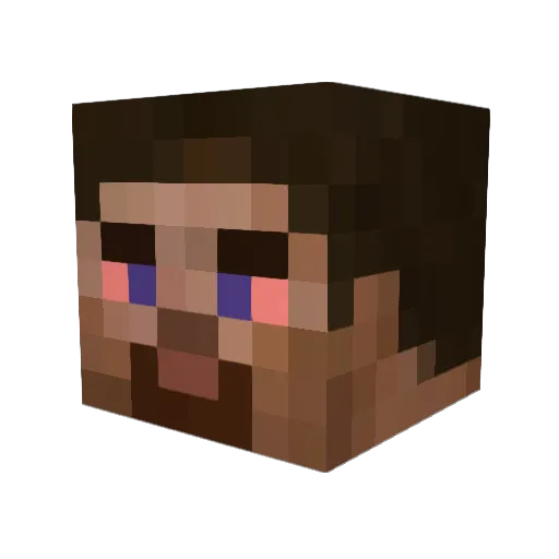 bvbies Minecraft avatar head, 3D render