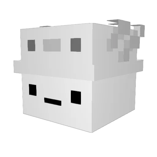 bvdtpme Minecraft avatar head, 3D render