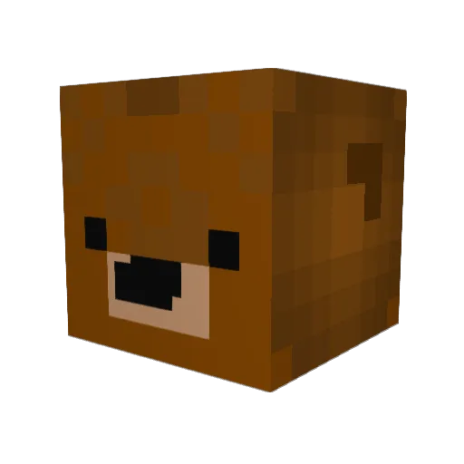 bvenne Minecraft avatar head, 3D render