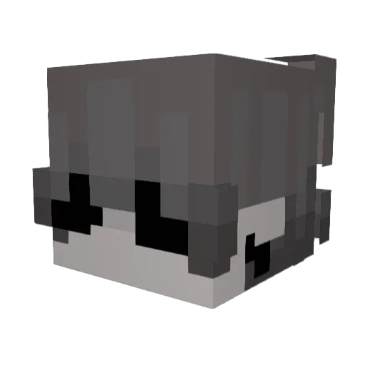 bvnjy Minecraft avatar head, 3D render