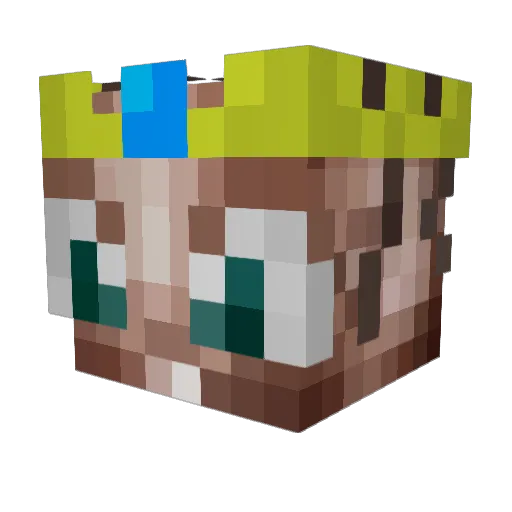 bvvfinn Minecraft avatar head, 3D render