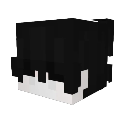 bvyy Minecraft avatar head, 3D render
