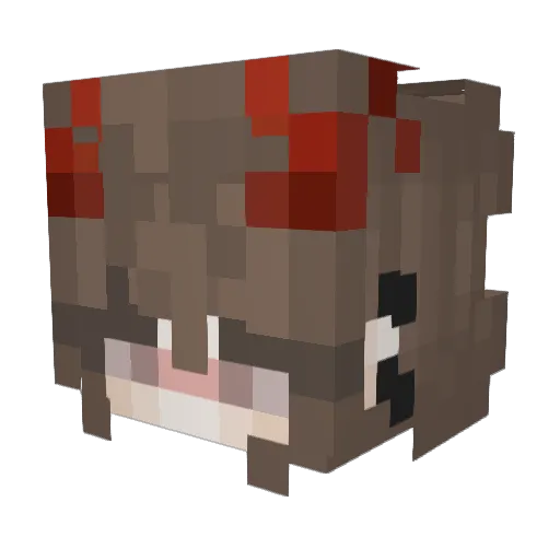 bwSfzSReX2c Minecraft avatar head, 3D render