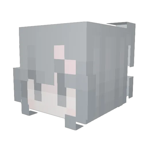 bwambi Minecraft avatar head, 3D render