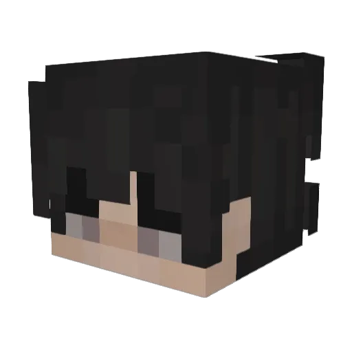 bwayan Minecraft avatar head, 3D render