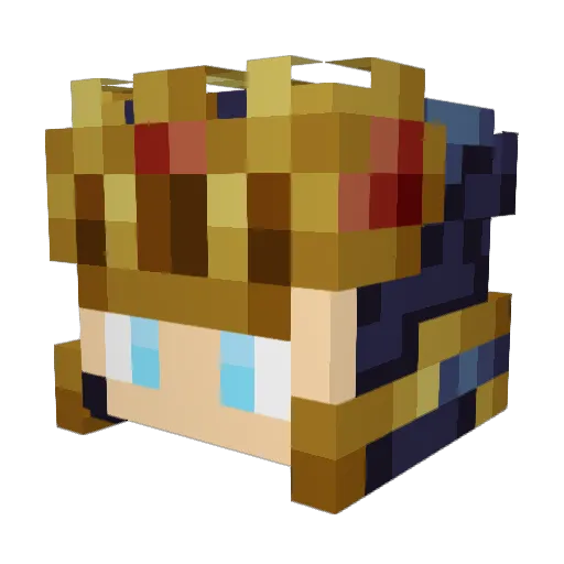 bwgassner Minecraft avatar head, 3D render