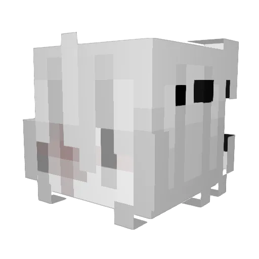 bwie Minecraft avatar head, 3D render