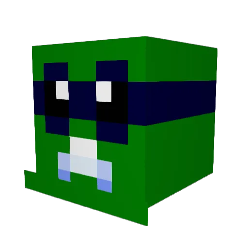 bwo7 Minecraft avatar head, 3D render