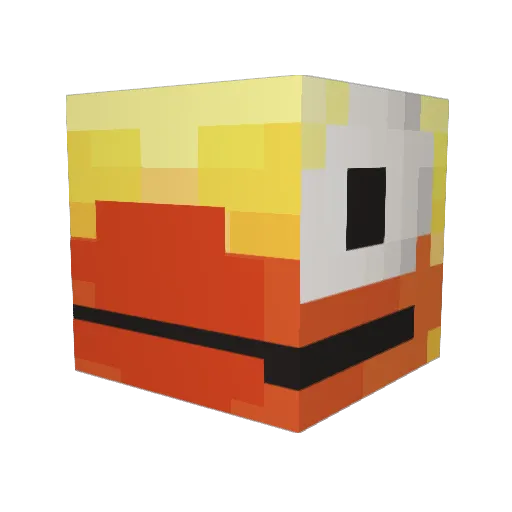 bwsullivan27 Minecraft avatar head, 3D render