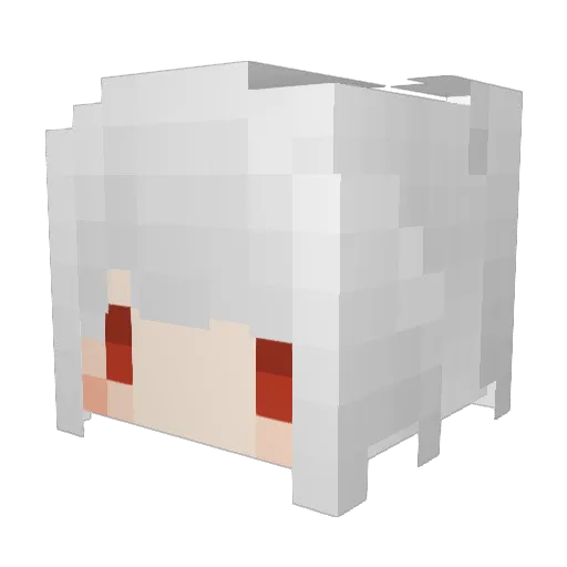 bwubba Minecraft avatar head, 3D render