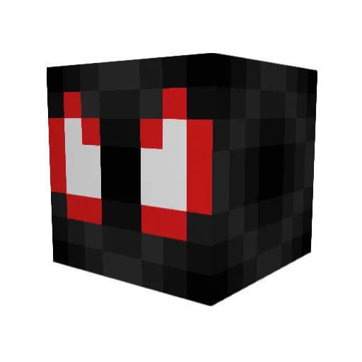 bwuble Minecraft avatar head, 3D render