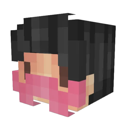 bwunfi Minecraft avatar head, 3D render